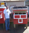 Chicken Coop with Gable roof