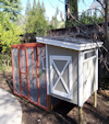 4 x 4 coop painted to match house